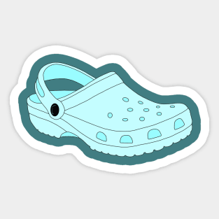 Blue Crocs Shoe Sticker